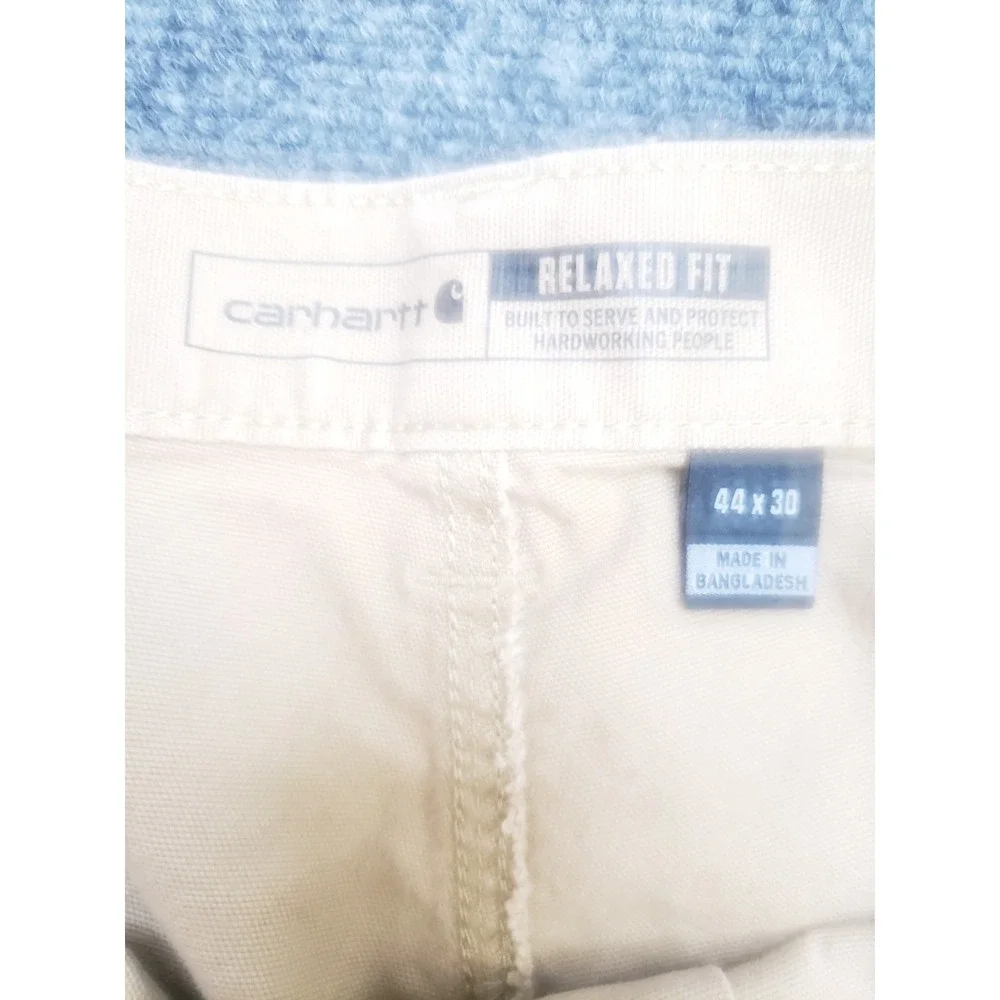 Carhartt Pants Canvas Mens 44x30 Rugged Flex Relaxed Fit Workwear